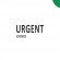 Клише штампа "Urgent" (зелёное - среднее)