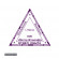 Клише треугольное 45x45x45мм с микротекстом фиолетовое